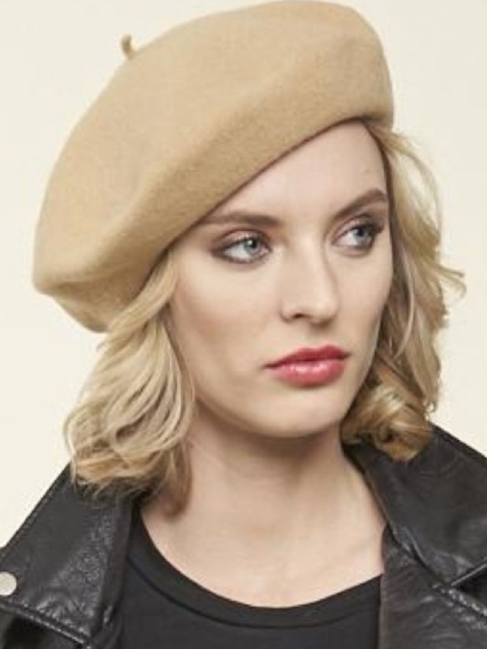 Parkhurst Classic 11" Cream Wool Basque Beret